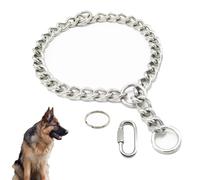 GVSS - Collar de entrenamiento para perros (50 cm x 3 mm, collar de estrangulador, collar de control ajustable de acero para perros o cachorros, para animales domésticos