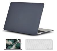 GVTECH Funda para MacBook Air 13.6 Pulgadas 2025 2024 2023 2022 M4 A3240 M3 A3113 M2 A2681 Cubierta de Plástico Dura Carcasa, Cubierta de Teclado y Protector de Pantalla, Negro Mate