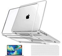 GVTECH Funda para MacBook Air 13 Pulgadas 2010-2017 A1369 A1466 Cubierta de Plástico Dura Carcasa, Cubierta de Teclado y Protector de Pantalla, Transparente