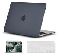 GVTECH Funda para MacBook Pro 13 Pulgadas 2024-2016 A2338/A2289/A2251/A2159/A1706 Cubierta de Plástico Dura Carcasa, Cubierta de Teclado y Protector de Pantalla, Negro Mate