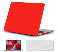 GVTECH Funda para MacBook Pro 14 Pulgadas 2025-2021 M5 M4 A3434 A3112 A3185 A3401 M3 A2918 M2 A2779 M1 A2442 Cubierta de Plástico Dura Carcasa, Cubierta Teclado, Protector Pantalla, Rojo Mate