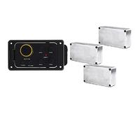 Gvvsjgdbis 1 juego -10B ecualizador de ecualizador de 4 bandas y 1 juego de pedal de efectos de guitarra 1590B caja de aluminio