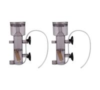 Gvvsjgdbis 2X 600L / H Mini peces de acuario coral tanque colgar interno en Driven Air skimmer con madera aire tubo piedra
