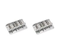 Gvvsjgdbis 2X Caballete Fijo para Guitarra Bajo Compatible con Guitarra Bajo de 4 Cuerdas o Guitarra Bajo Estilo de Precisión de Carga Superior Cromo