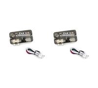 Gvvsjgdbis 2X Convertidor de Audio de Coche Automático de 12V Adaptador de Convertidor de Nivel de Altavoz Cable de Frecuencia Ajustable de Alta a Baja
