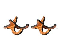 Gvvsjgdbis 2X soporte de soporte Kalimba madera desmontable portátil soporte soporte de piano pulgadas fijo para Kalimbas 17 teclas de 10 teclas
