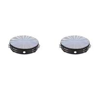 Gvvsjgdbis 2X Tambor Handheld Drums 8 pulgadas doble Jingle Sound Reflective Tambor Musical Instrument Children KTV