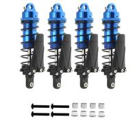 Gvvsjgdbis 4 amortiguadores de metal RC a cuestas, orificio a agujero, 90 mm, para coche 1/10 RC Crawler Auto -4 TRX4 Axial SCX10II D90 CC01 piezas de repuesto, azul