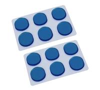 Gvvsjgdbis - Juego de 48 unidades y kit de batería silenciosa, pegatinas de gel de silicona, amortiguadores de tambor, almohadillas de gel, caja silenciosa, color azul