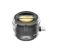 Gvvsjgdbis Mini altavoz portátil universal tipo C, caja de sonido tipo C, amplificador de teléfono móvil, con cable externo, para el hogar, transparente