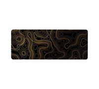 Gvvsjgdbis Topographic Contour - Alfombrilla de ratón grande y ampliada, teclado de ordenador, alfombrilla de ratón con 2 mm, antideslizante, 11,8 x 31,5 B, fácil de usar