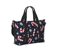 GVYGVY Bolso de mano para ordenador portátil para mujer - Estampado de azúcar de cebada y copos de nieve - Bolsa de viaje para mujer Bolsa de viaje para hombre