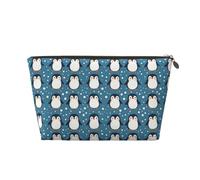 GVYGVY Organizador pequeño de neceser de maquillaje de viaje, bonito pingüino de dibujos animados, 1 impreso, bolsa de aseo de viaje para mujeres y hombres, bolsas organizadoras para bolso con