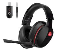 Gvyugke Auriculares inalámbricos para Videojuegos, PC, PS5, Mac, Switch, Auriculares inalámbricos Bluetooth con micrófono Desmontable con cancelación de Ruido, Jack de 3,5 mm para Auriculares con