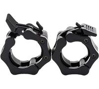 GW Tech Abrazaderas para barra de pesas de 2 pulgadas, collares de ejercicio resistentes de 2 pulgadas de liberación rápida, par de bloqueo, barra de peso olímpica, clips de cuello para entrenamiento,