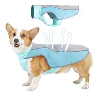 GWAWG Chaleco Refrigerante Perro, Dog Cooling Vest Pequeños/Medianos/Grandes, Chalde de Malla Transpirable Ajustable para el Verano, Arnés de Seguridad Refleccómodo