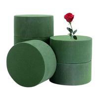 GWAWG Espuma Floral,5 Piezas Espuma Floristeria,Espuma Floral,Oasis Redondo,Wet & Dry para Bodas y Floristerias (Verde)