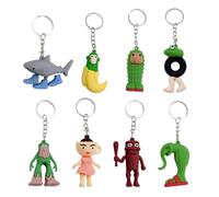 GWAWG - Juego de 8 figuras italianas Brainrot Meme - Llavero Anime Tralalero Tralala - Juguetes Fidget Tung Tung Sahur, bolsa de regalo original para niños y adultos