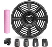 GWBSXM Accesorios para freidora de aire Ninja AF101 de 4 cuartos de galón, AF161 Max XL AF150 XL, freidora de aire redonda de grado alimenticio de 8.2 pulgadas, placa de parrilla para parrilla