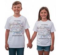 GWCC TFLTM104Kw - Camiseta Unisex con Diseo de Mapa de Londres Undergound, Color Blanco Blanco Blanco Small