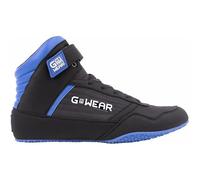 Gwear Classic High Tops - Zapatillas de Culturismo y Fitness con Logo Ligero y cómodo, Gimnasio y Entrenamiento de Fuerza, Negro Azul, 36 EU