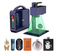 GWEIKE G2 Pro Grabador Láser de Fibra de 30W con Grabado 3D y Profundo, Máquina Láser Rápida de 15000 mm/s, Área de 150×150 mm, Precisión de 0,001 mm para Joyería, Metal y Placas para Mascotas