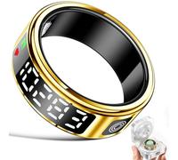 Gwenland Anillo Inteligente Hombre Mujer, Smart Ring con Pantalla LED, Anillos Inteligentes Fitness Tracker IP68 Compatible con iOS y Android para Monitorear el Sueño/Pulsometro/SpO2