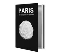 Gwezmxs Caja Libros Decorativo Falsos de Moda, Magnéticos, Sin Páginas (Negro)