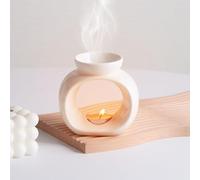 Gwezmxs Quemadores de Aceites Esenciales y Velas, Para Ceras Aromáticas, Esencias, Crema Catalana y Azúcar, La Chimenea Quemador de Cera y el Cauldron Colgante para una Experiencia Aromática Única