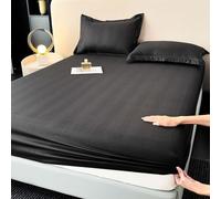 GWFBLID Sabanas Bajeras 180x200 Ajustables Protectores de Colchón 180x200cm Microfibra Sabana Bajera Cama 180 Extra Suave y Transpirable con Banda Elástica Bed Sheet Azul Polvoriento