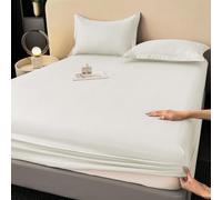 GWFBLID Sabanas Bajeras 180x200 Ajustables Protectores de Colchón 180x200cm Microfibra Sabana Bajera Cama 180 Extra Suave y Transpirable con Banda Elástica Bed Sheet Azul Polvoriento