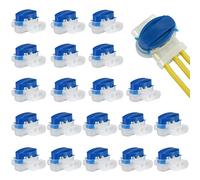 GWHOLE 20 Pzs Conector de Cables para Robot Cortacésped, Impermeable IP65 | Terminales de gel Conectores Eléctricos Rápidos para Cables de Robot Cortacésped, Automower de Husqvarna, Conexión Rápida