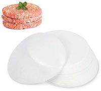 GWHOLE 500 Hojas Papel Redondo para Hamburguesas, 11 cm Papel Horno