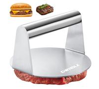 GWHOLE Prensa Hamburguesas,Smash Burger de Acero Inoxidable Redonda Aplastador de Prensa para Hamburguesas,Molde Hamburguesas para Prensar Carne Picada
