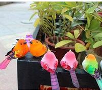Gwill 10 unidades/5 pares de 6-10 cm de espuma artificial decorativa mini pájaros con imán adornos de aves para el hogar DIY manualidades para decoración de boda accesorios de fiesta