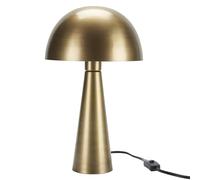GWJKG 16.5 Inch Metal Mushroom Table Lamp, Retro Style, Bedroom, Dining Office Decoration Suitable for Living Room, Dormitory, Office,(Antique Gold)