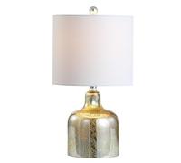 GWJKG 19-Inch Minimalist Glass Bell Shape Table Lamp with Office, Dining Bedroom, Hallway Suitable for Living Room, Dormitory, Office,(Gold)