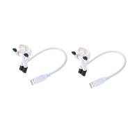 GWJKG 2pcs Ultra-Bright Rechargeable Diver Night Light Desk Lamp - Grey for Reading and Study