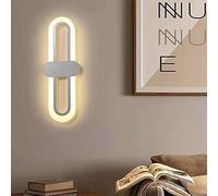 GWJKG Acrylic Wall Lamp - 8W for Living Room, Corridor & Bedroom Decorations (Golden, Warm Light)