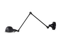 GWJKG Adjustable Long Arm Folding Lamp, Retro Black Indoor/Outdoor Wall Light for Bedroom, Clothing, Creative Telescopic, Space-Saving Illumination