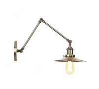 GWJKG Adjustable Swing Arm Wall Lamp - Hardwired Industrial for Home Decor, Headboard, Bathroom, Bedroom, Farmhouse, Porch, Garage ()