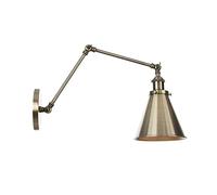 GWJKG Adjustable Swing Arm Wall Lamp Hardwired Industrial Home Decor, Bedroom, Bathroom, Porch, Garage Fixture for Farmhouse & Headboard