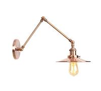 GWJKG Adjustable Swing Arm Wall Lamp Industrial Hardwired for Home Decor, Bedroom, Bathroom, Porch, Garage -, Farmhouse Style Fixture