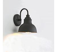 GWJKG American Rustic Outdoor Lights Industrial Exterior Wall Mount Lamp for Porch Doorway Garage Black Color