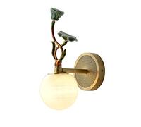 GWJKG Applique de Chevet Légère Salon Mural murale lumière en métal Avec Lampe Jade Shade Wall Sconces for la Chambre Appliques murales