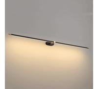 GWJKG Bathroom Cabinet Sturdy Minimalist Linear Strip Wall Lamp with Long Mounting Kit for Mirror Front Light Dark Color 68CM