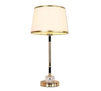GWJKG Bedside Glass Nightstand Control Light Desk Lamp Elegant Table Lamps for Living Room (Color White, Size : Touch Switch)