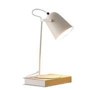 GWJKG Bedside Wrought Iron Nightstand Light Illumination Desk Lamp Table Lamps for Living Room (Color White, Size : Dimmer Switch)