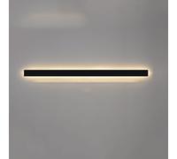 GWJKG Black Minimalist Up Down Light for Bathroom, Hallway, Bedroom, Kitchen - Hardwired Linear, 6W Strip Lamp, Indoor Wall Mounted Fixture
