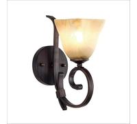 GWJKG Black Wrought Iron Wall Lamp - Elegant Decorative Lighting Solution for Home & Commercial Spaces